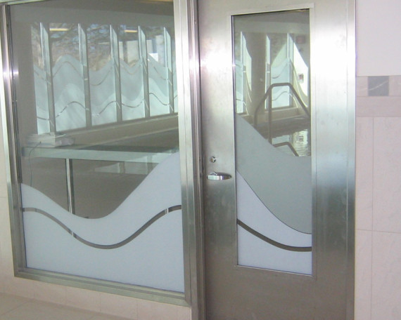 stainless steel door