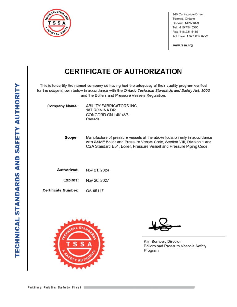 ABILITY FABRICATORS INC (4 Certs) (2)