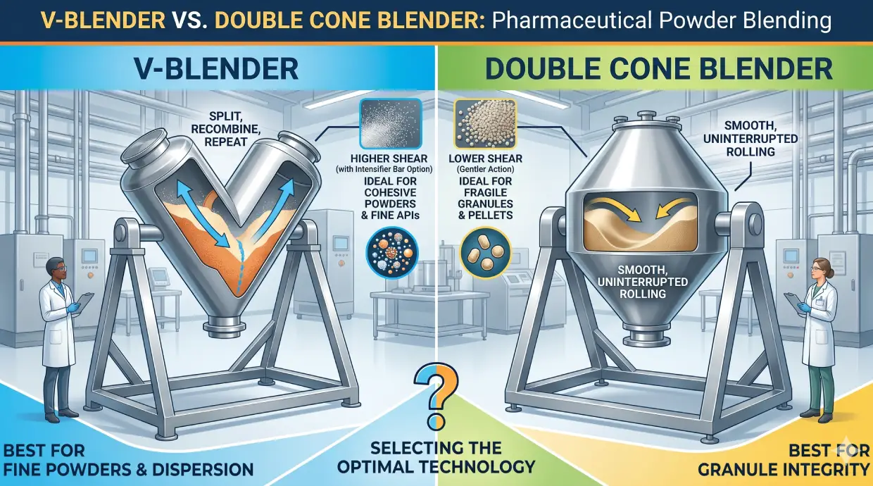 V-Blender vs. Double Cone Blender