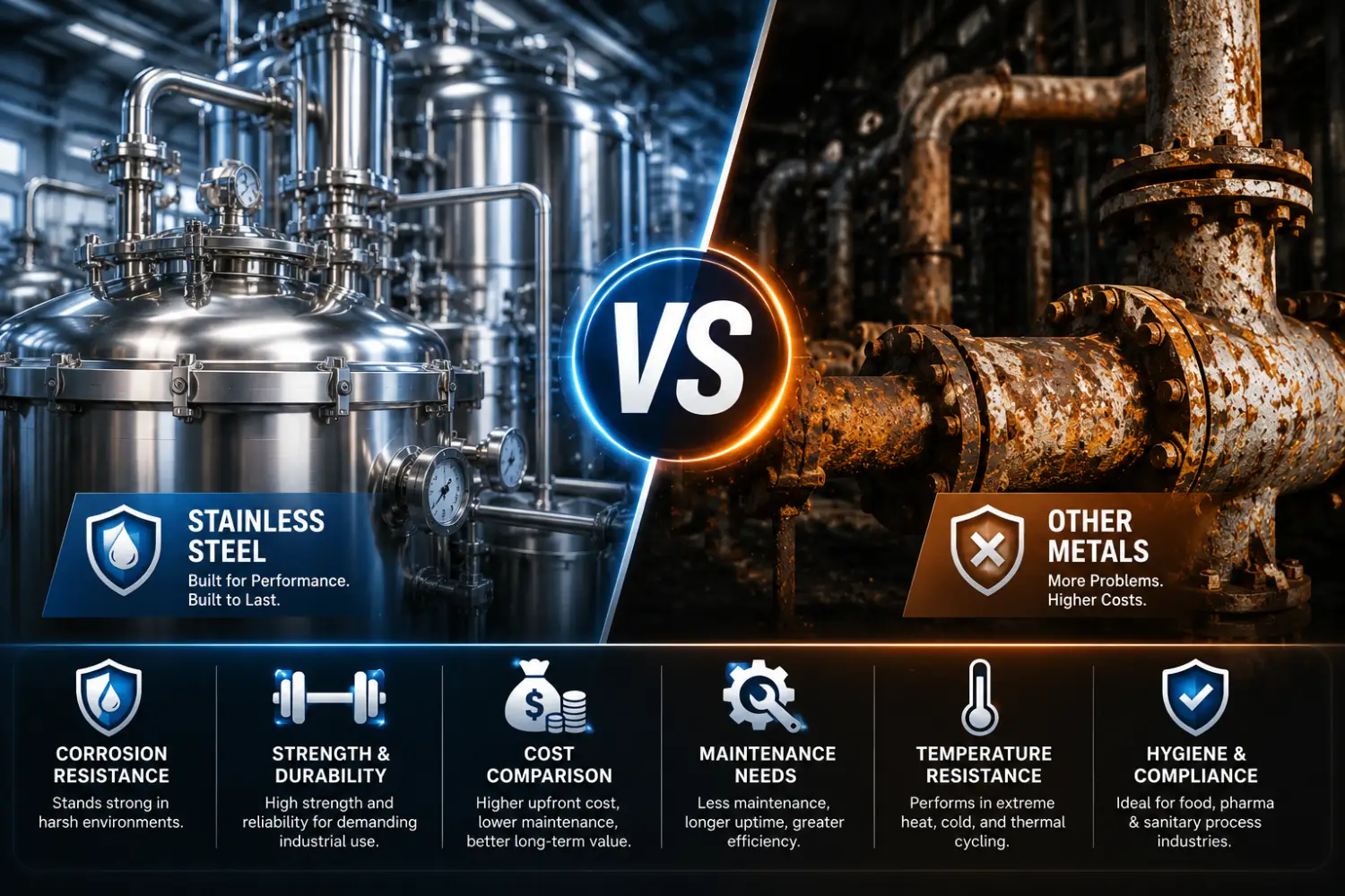 Stainless Steel vs. Other Metals