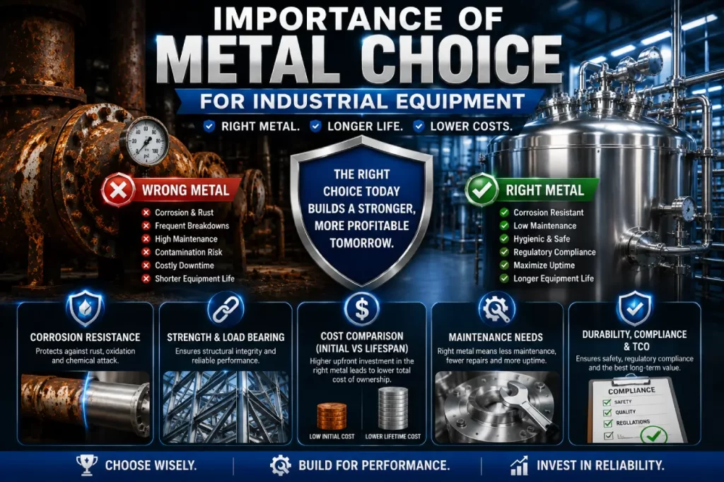Importance of Metal Choice for Industrial Equipment
